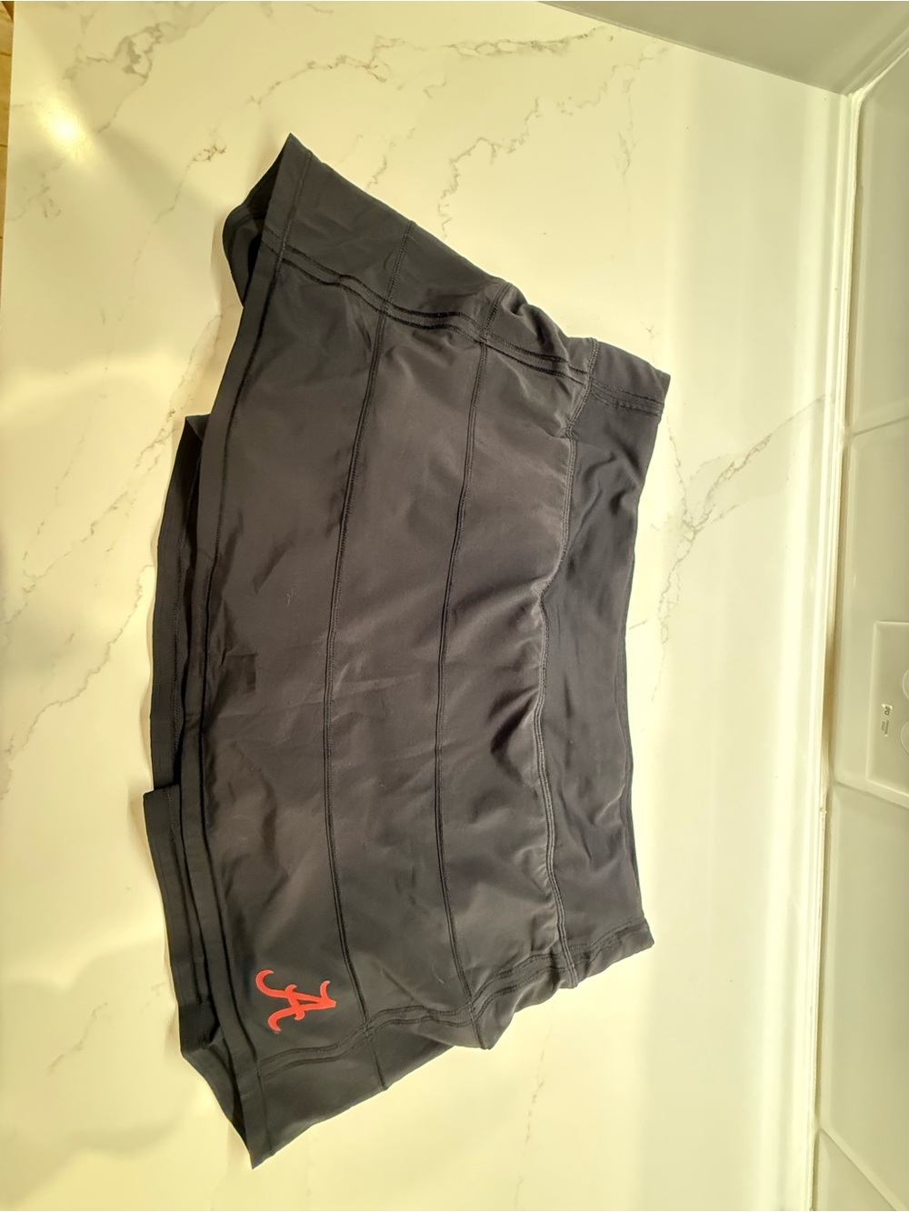 lululemon Alabama Black Skirt with Red Accent